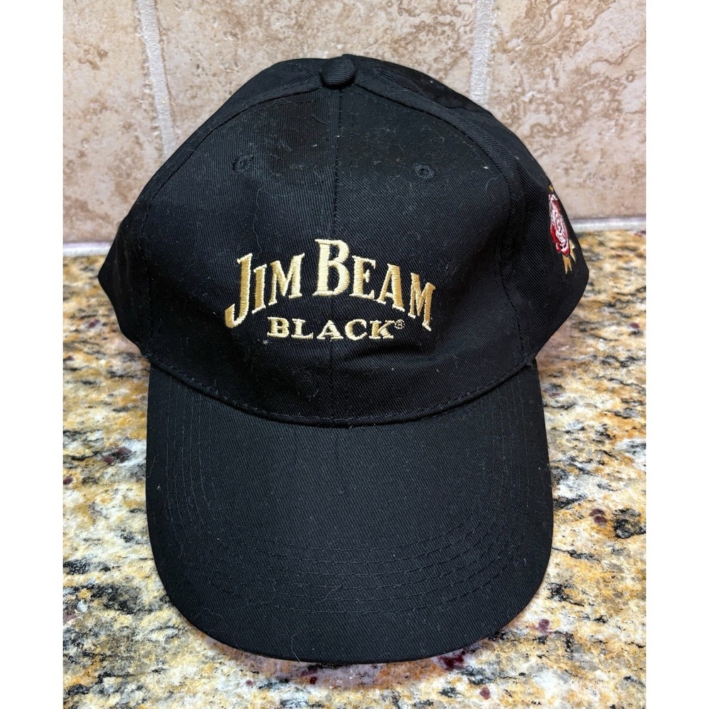 Jim Beam Black Embroidered Hat Ball Cap - Drink Smart - Adjustable